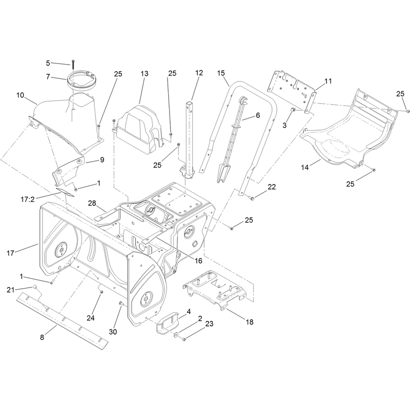 Frame, Housing and Bypass Assembly