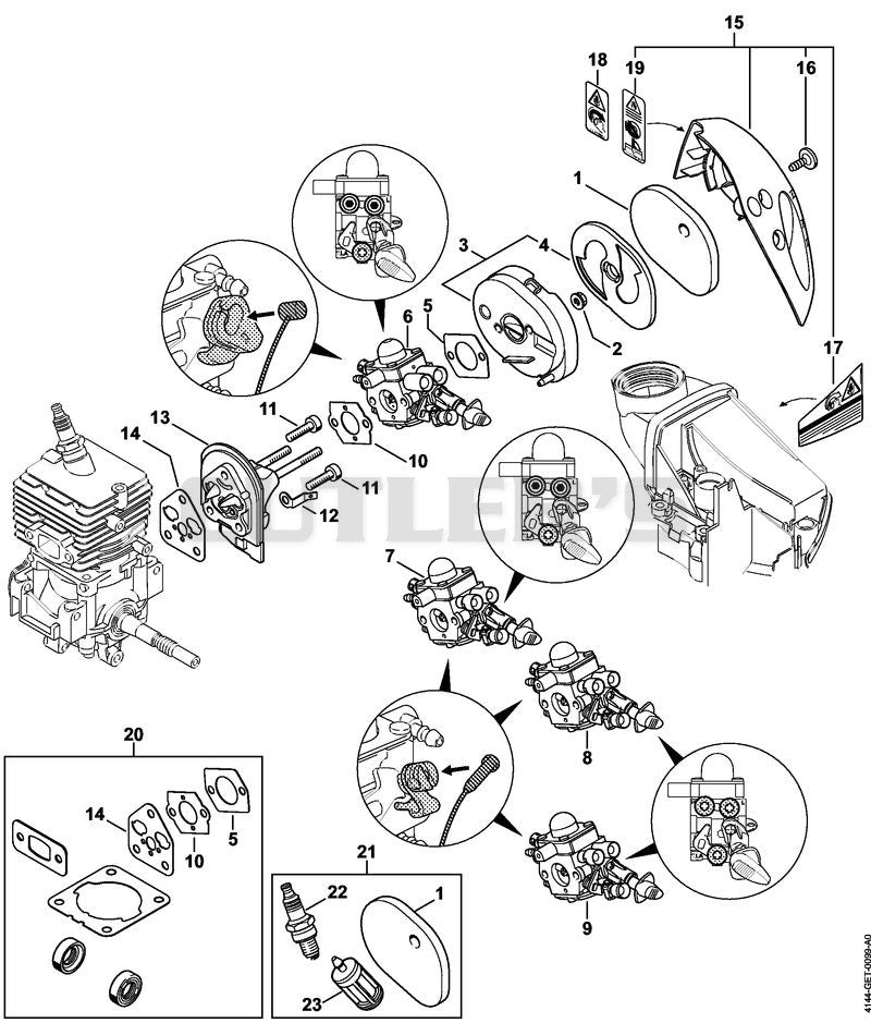 Air filter, Spacer flange