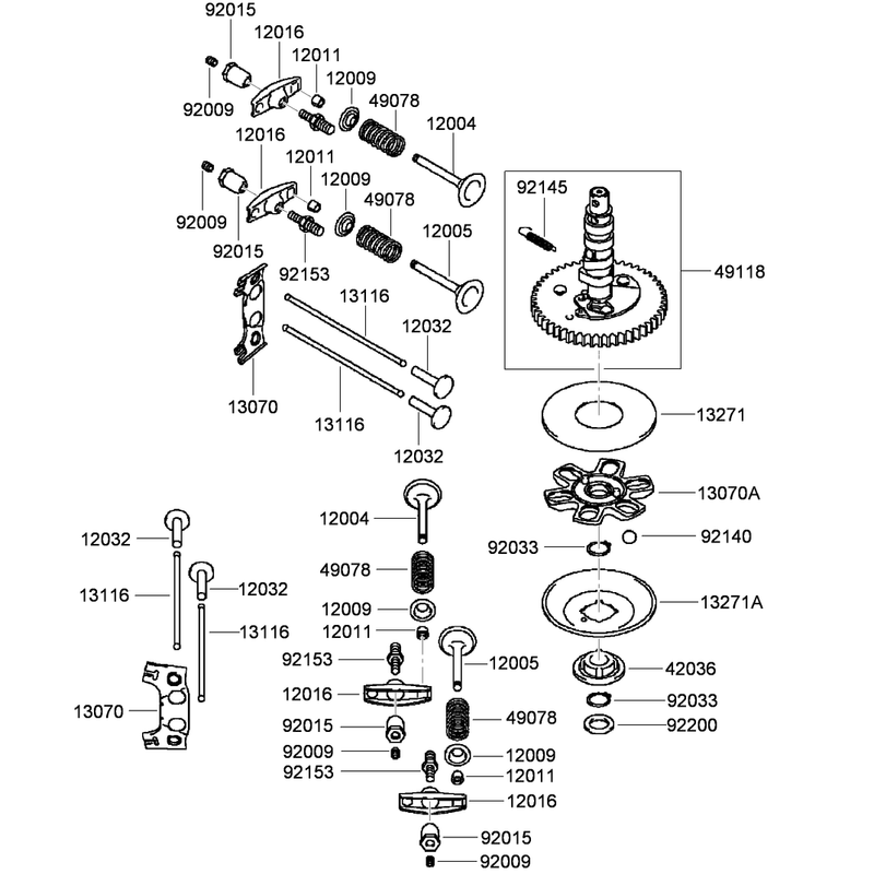 Valve and Camshaft Assembly