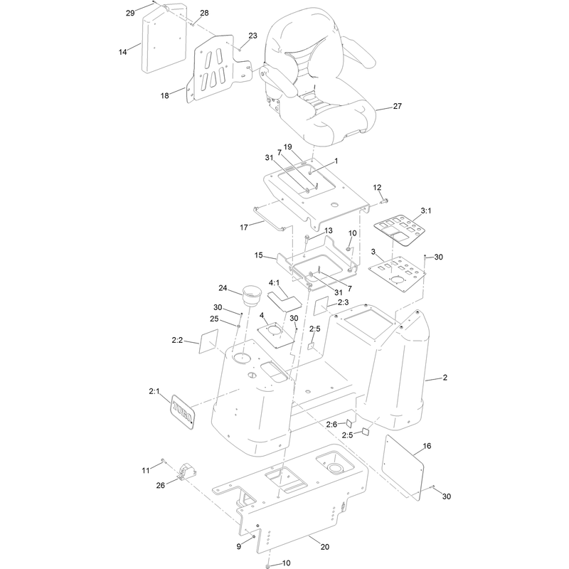 Operator Platform Assembly