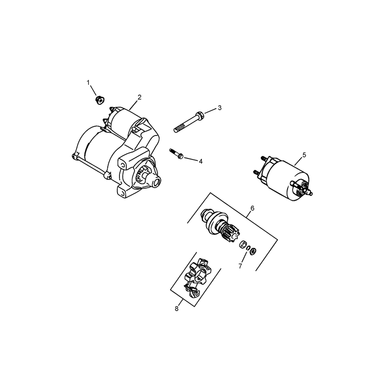 Starting System Assembly Kohler CH23S-76584