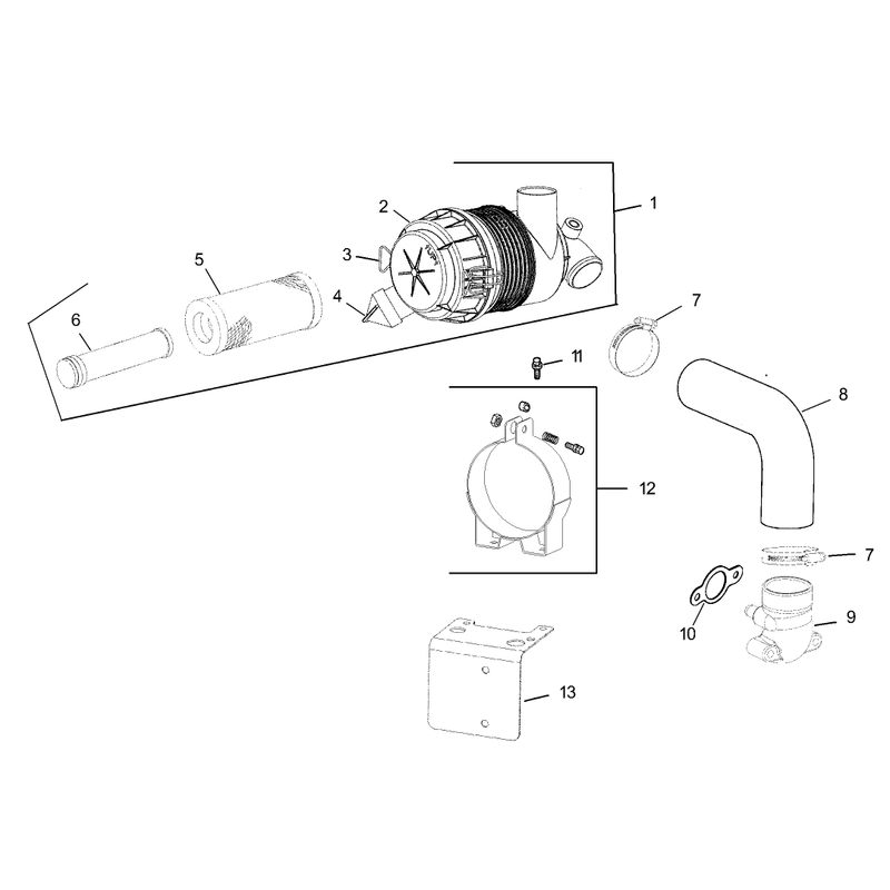 Air IntakeFiltration Assembly Kohler CV493S-27529