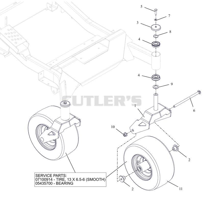 Front Caster Wheels