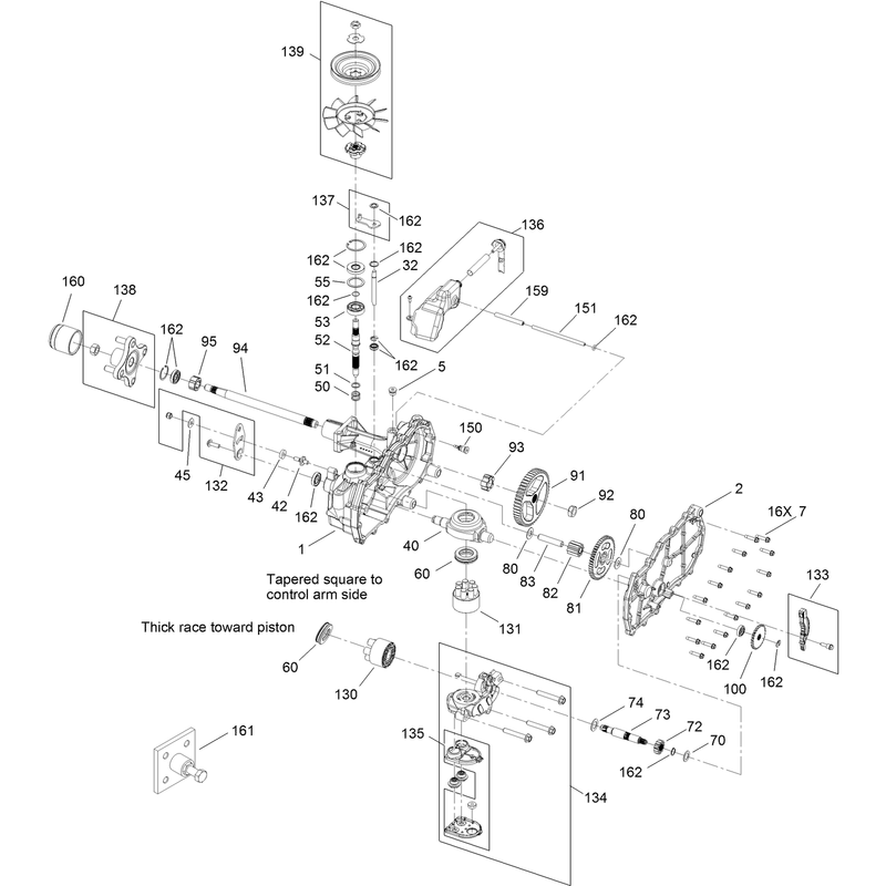 Left Hand Hydro Transaxle Assembly No. 119-3330