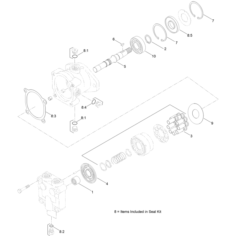 Hydraulic Motor Assembly No AU118007