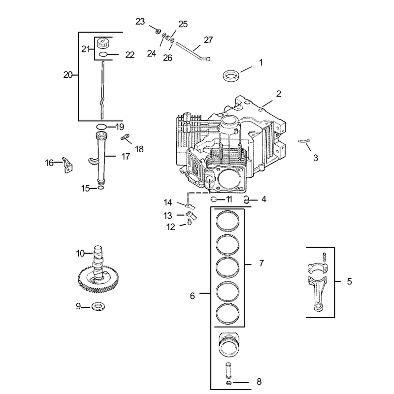 Crankcase Assembly Kohler CV20S PRO 65593