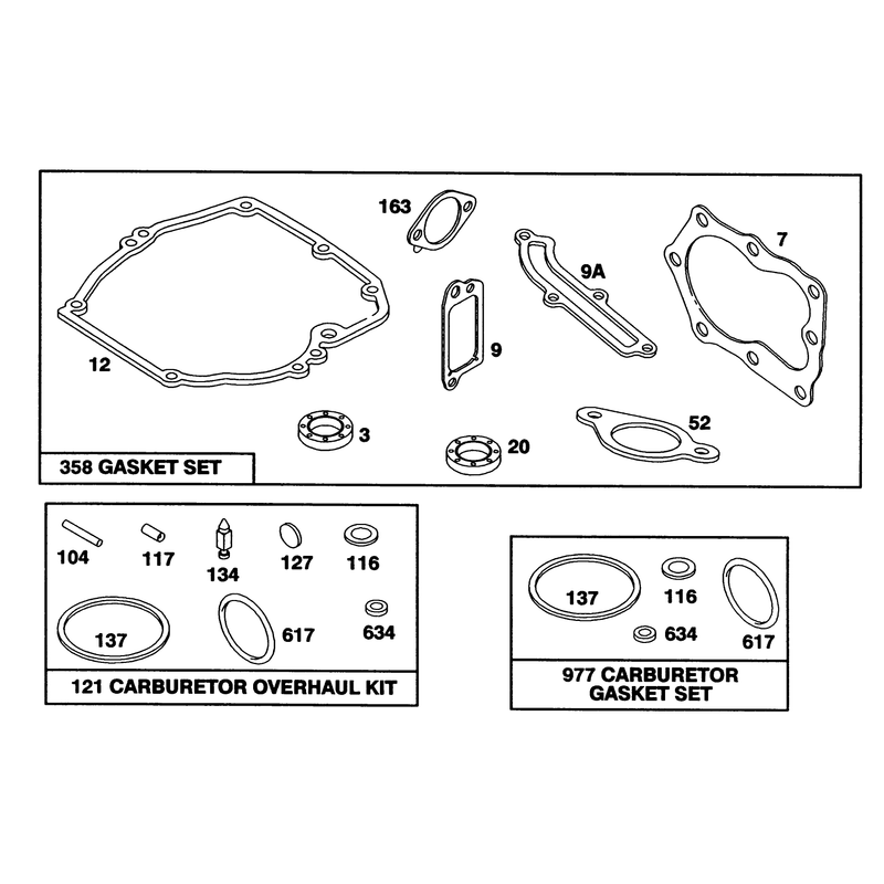 Engine Briggs and Stratton Model 122702-3171-01