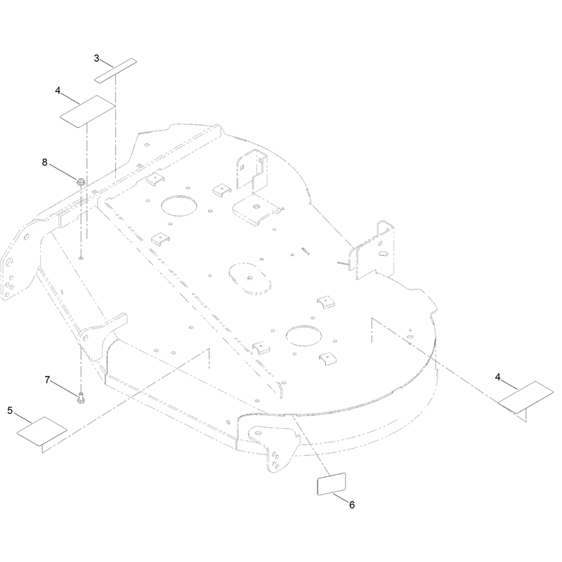 42 Inch Deck Decal Assembly No. 131-3610