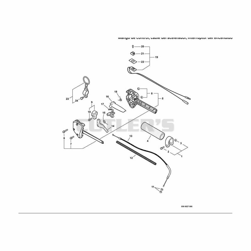 Control Handle,Throttle Cable, Ignition Switch