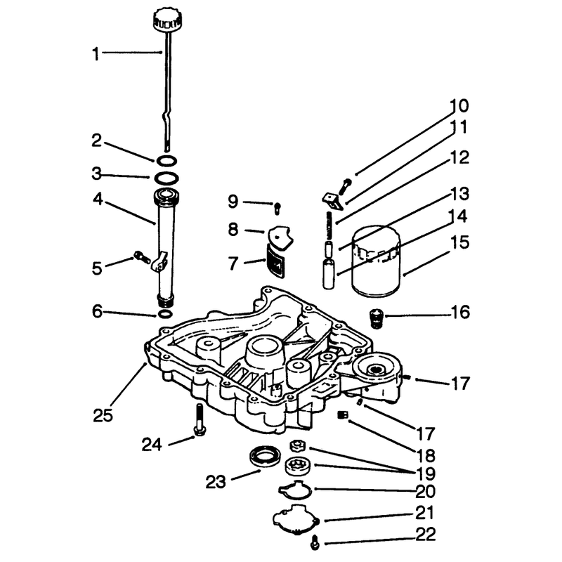 Oil Panlubrication Engine Kohler Model No Cv14 S 1429