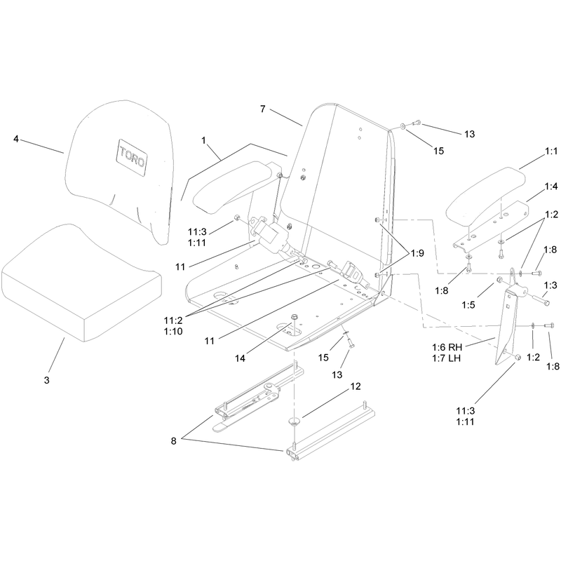 Seat Assembly No 110-0446