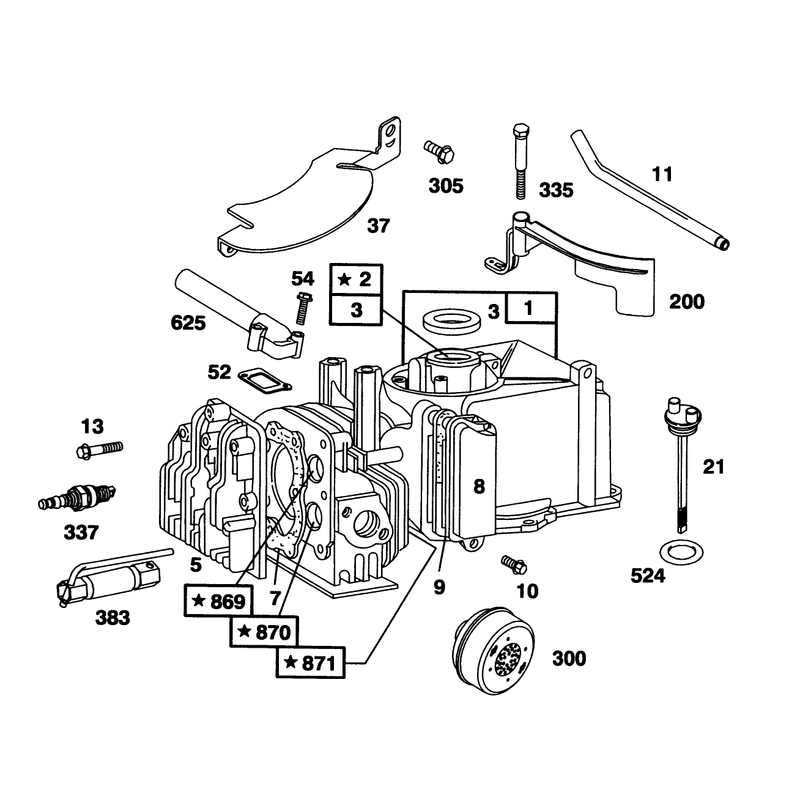 Engine Briggs and Stratton Model 95902-3154-01