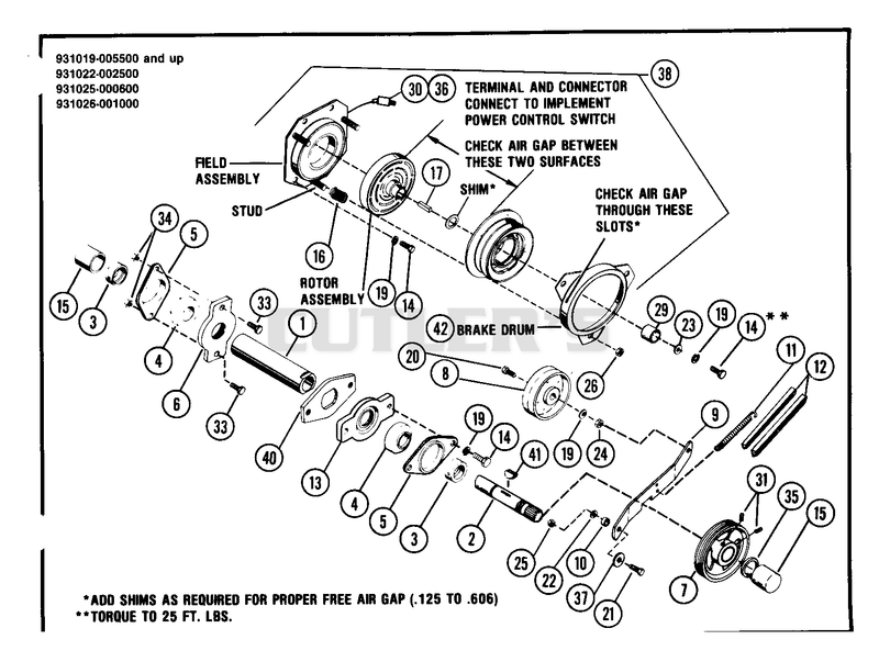 Front PTO And Electrical Clutch Late Models