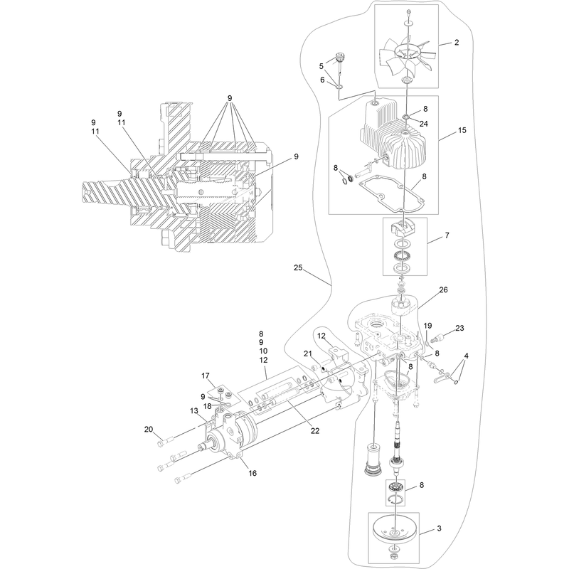 LH Hydro Assembly No 126-1319