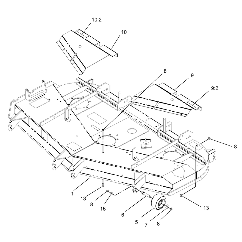 Deck and Wheel Gage Assembly