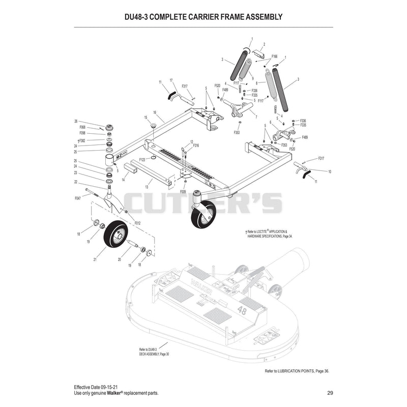 DU48-3 Complete Carrier Frame Assembly