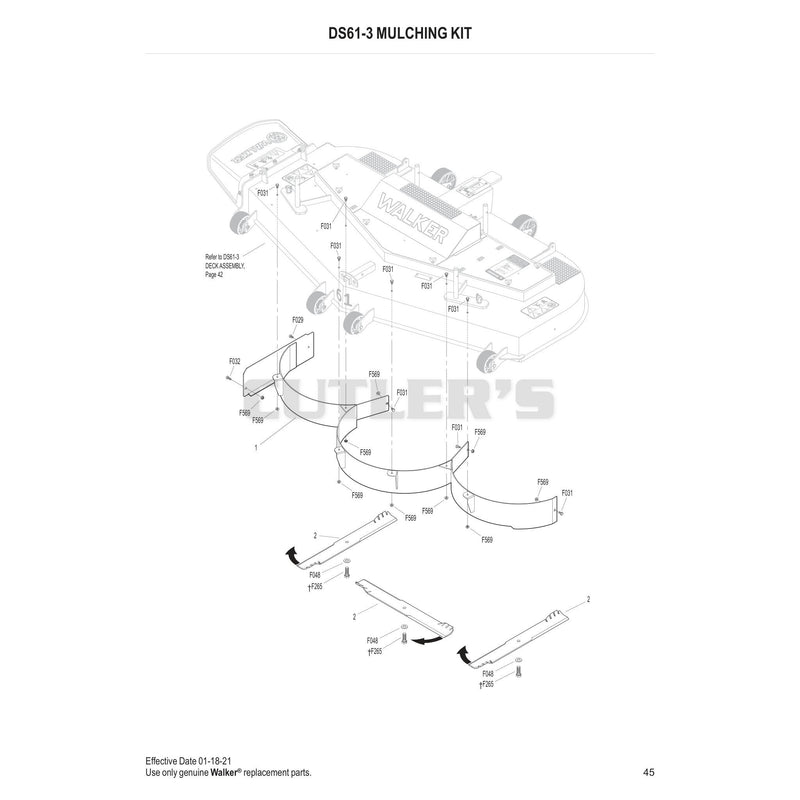 DS61-3 MULCHING KIT