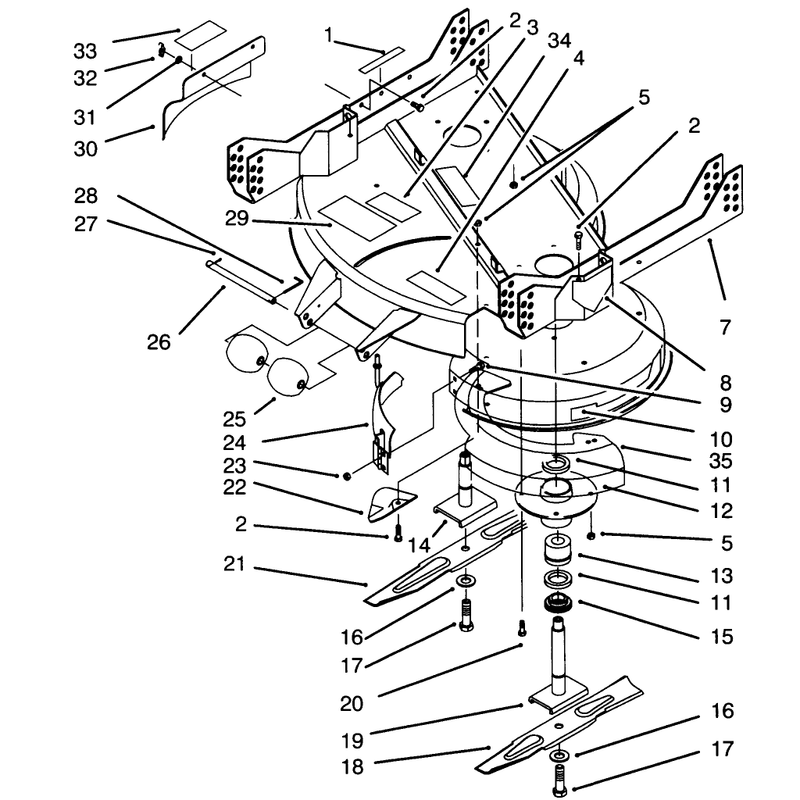 Deck and Spindle Assembly