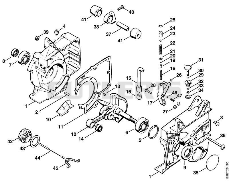 Crankcase, Crankshaft