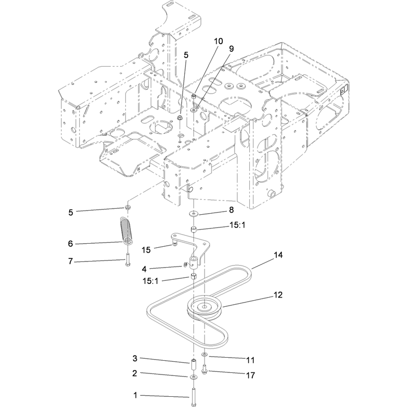 Pump Idler and Belt Assembly