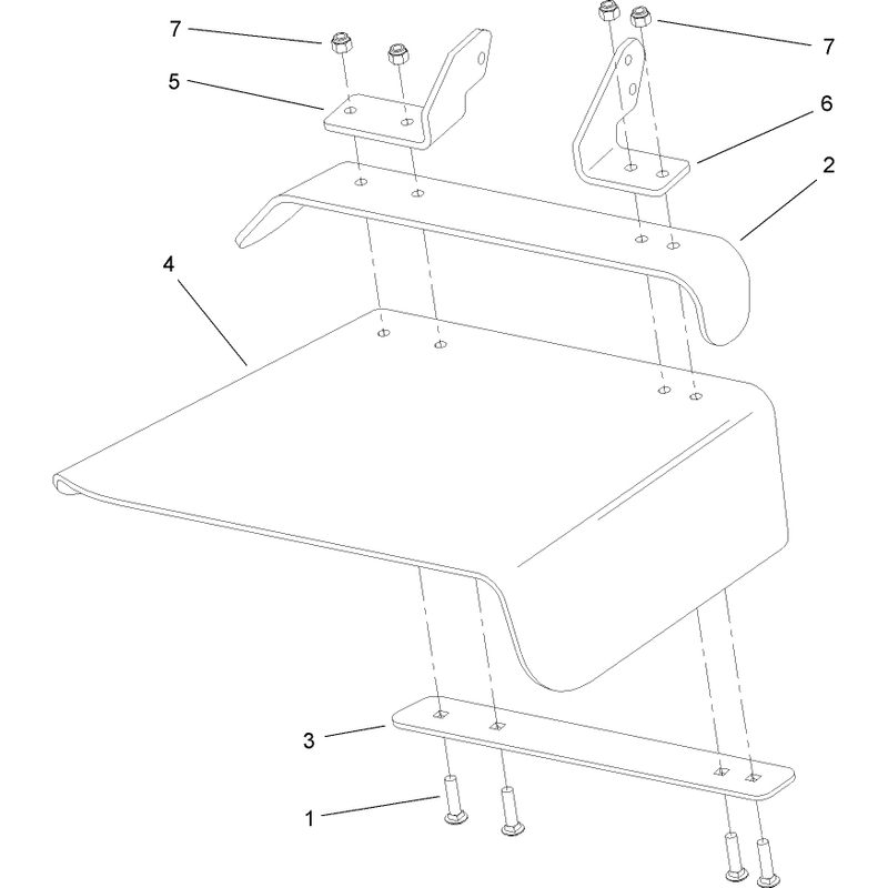Rubber Deflector Assembly No 108-2792