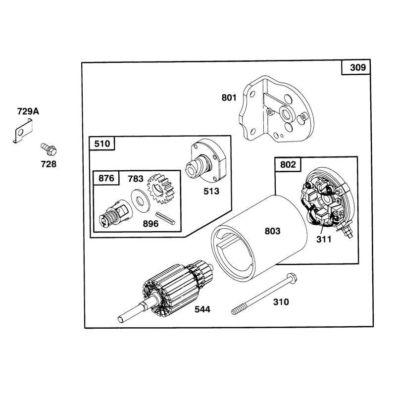 Engine Briggs and Stratton Model 282707-0119-01