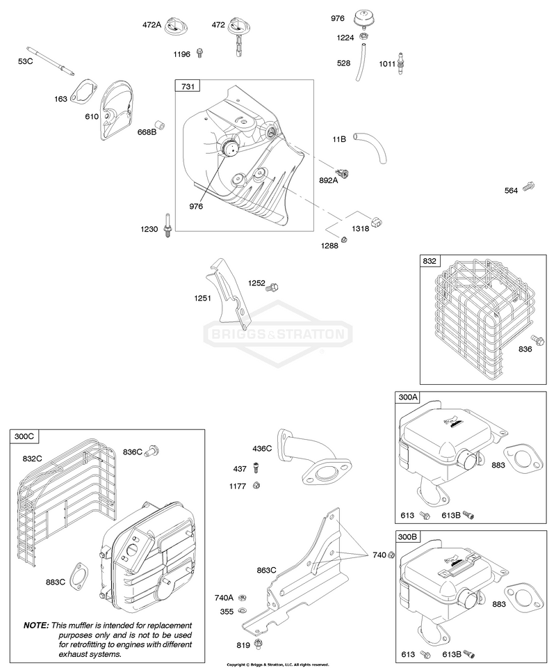 Blower Housing/Shrouds, Exhaust System