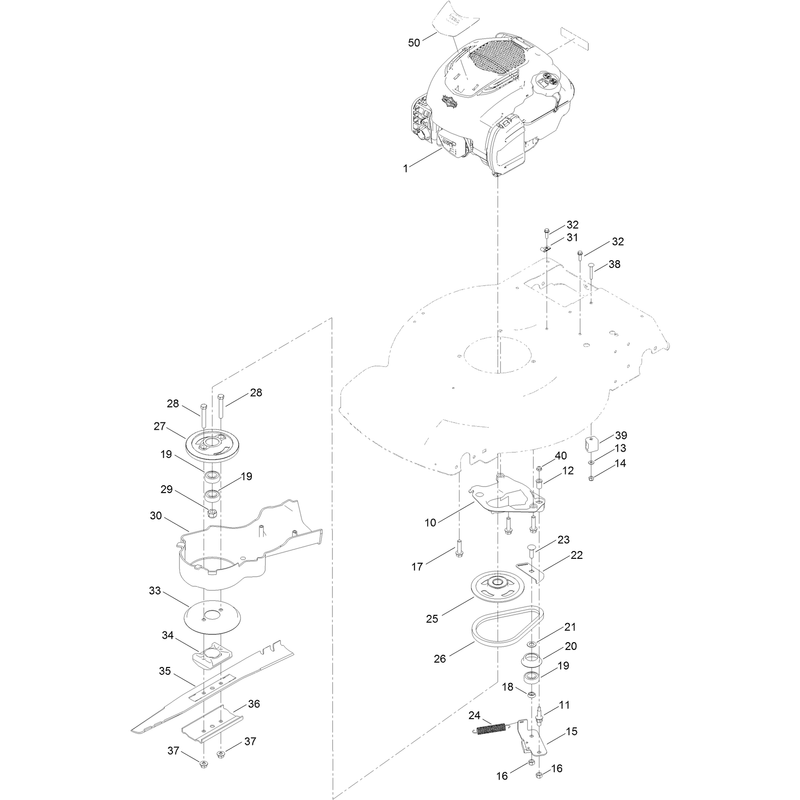 Engine and Blade Assembly