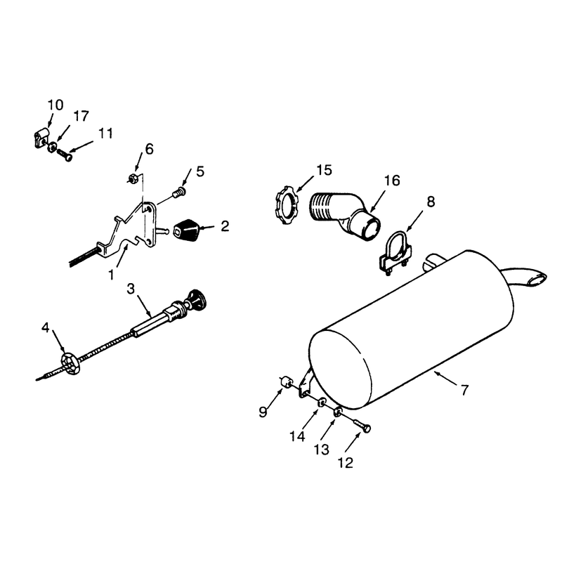 Throttle Choke and Exhaust