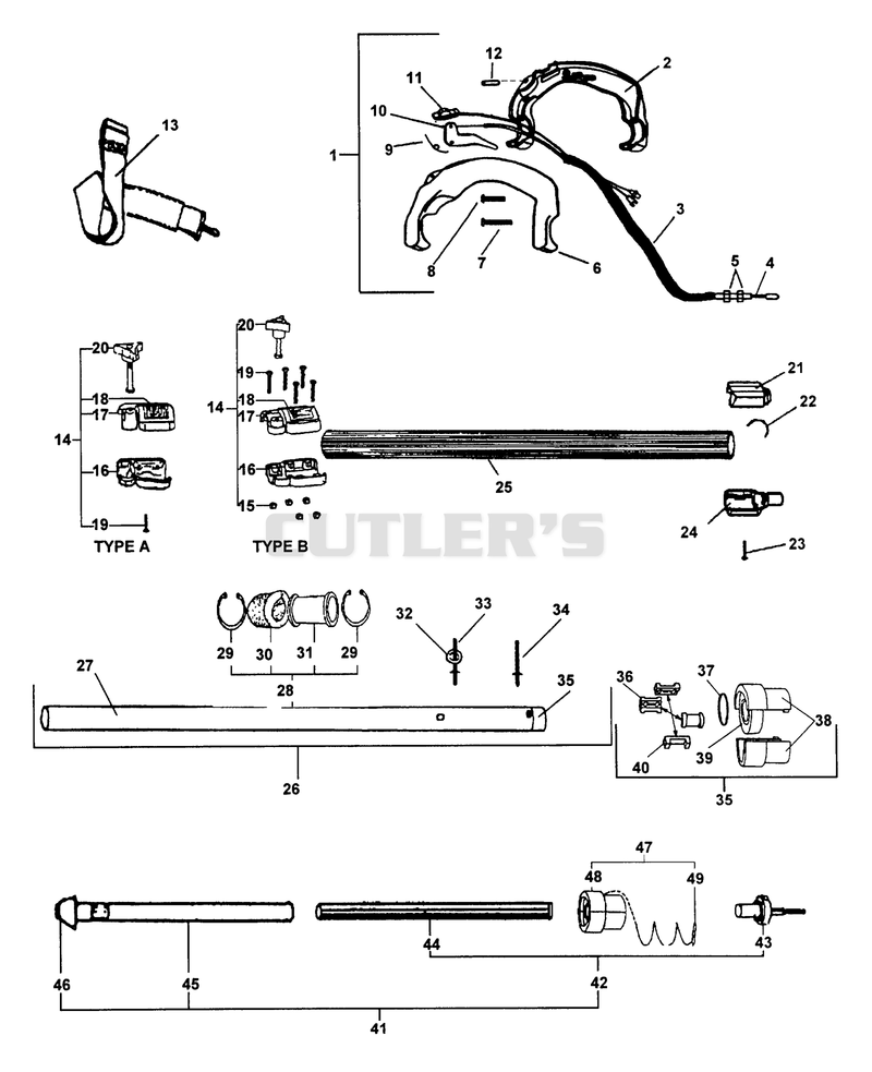 Driveshaft, Handle, Harness