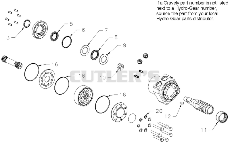 Hydro-Gear Wheel Motor