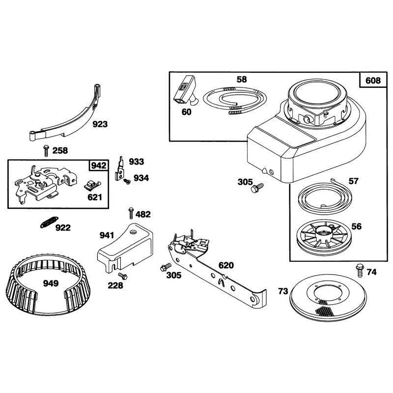 Engine Briggs and Stratton Model 98902-0130-01
