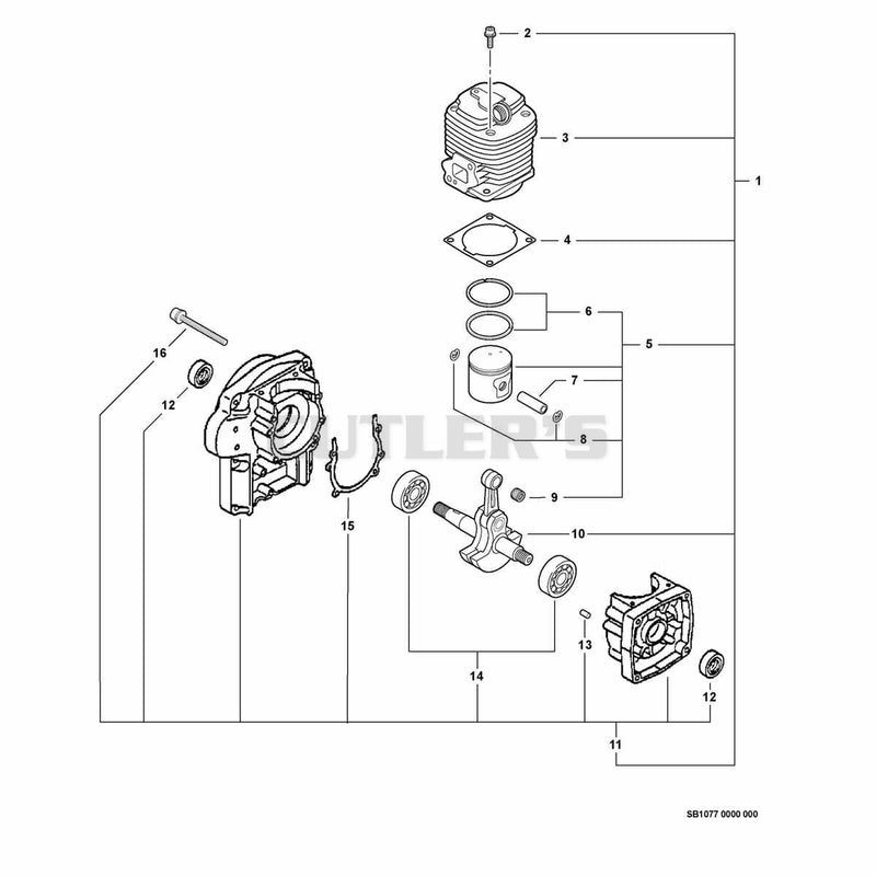 Engine, Short Block -- SB1077