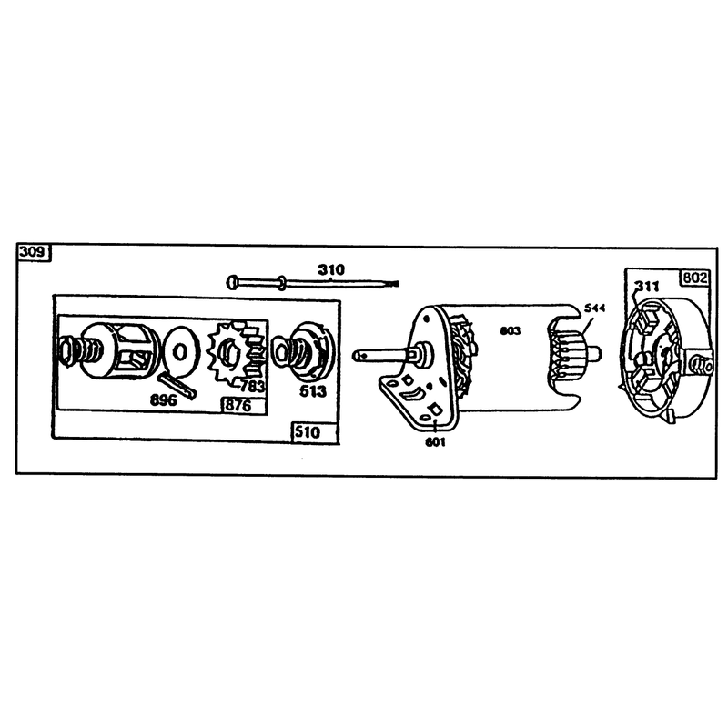 Starter Briggs and Stratton No 195707-0121-01
