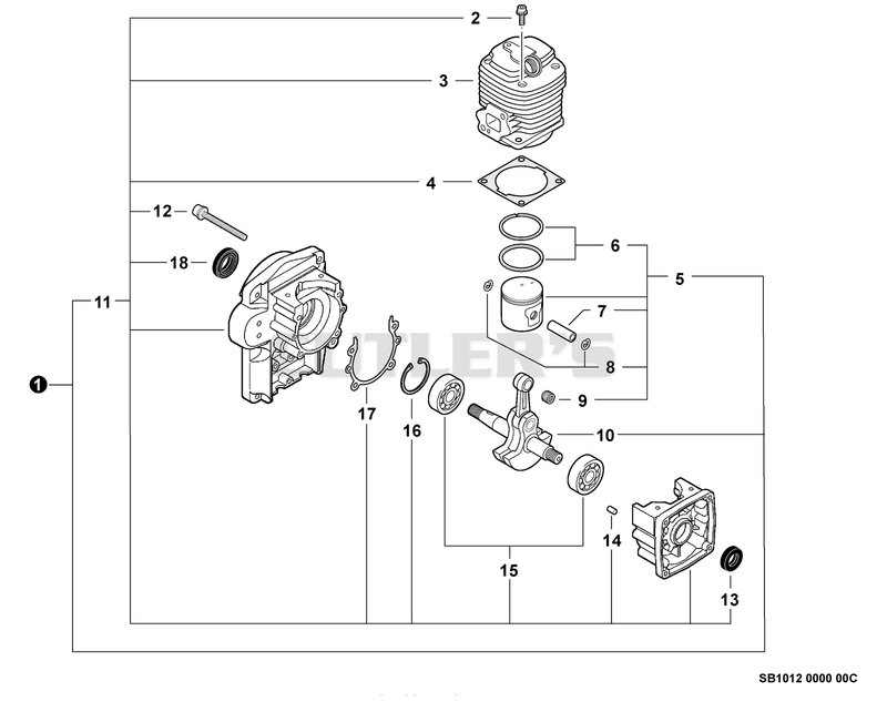 Engine, Short Block -- SB1012