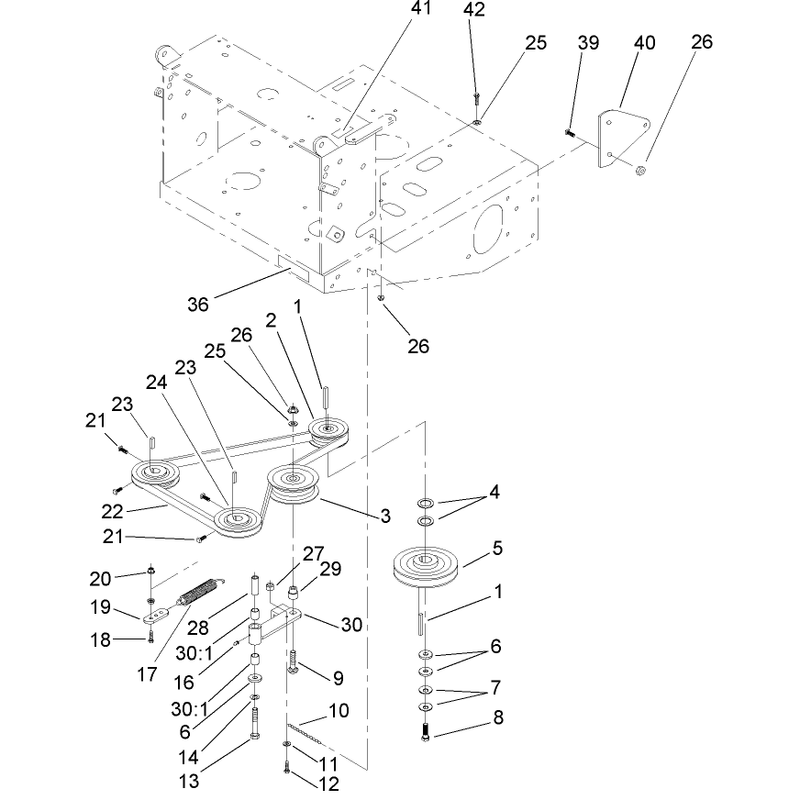 Transmission and Drive Pulley Assembly
