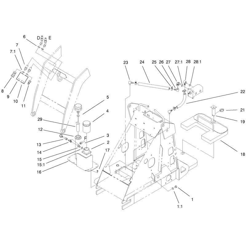 Hydraulic Cover and Hose Assembly