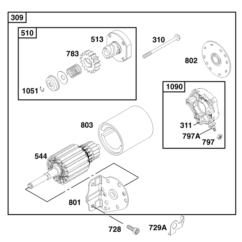 Engine Briggs and Stratton Model 28q777-0690-E1