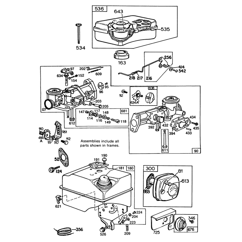 Engine Briggs and Stratton Model No 130202-1640-01 Continued