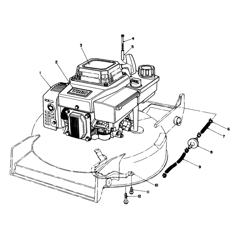 Engine Assembly Model No VMF5 Serial No 7000001 - 7007080