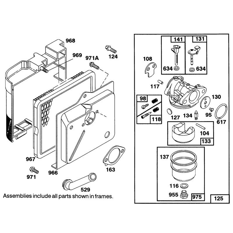 Engine Briggs and Stratton Model 122702-3171-01