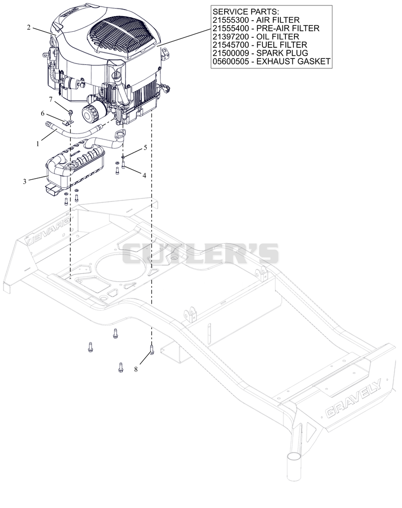 Engine - Kohler KT740
