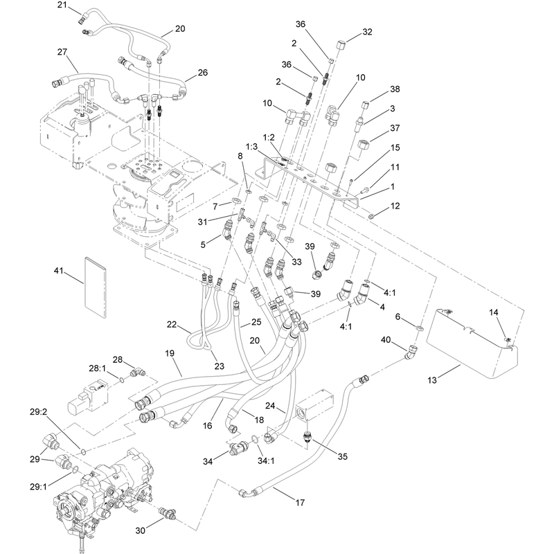 Bulkhead and Hose Mounting Assembly