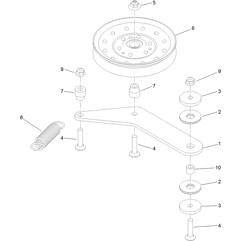 Right Hand Idler Assembly No. 121-5970