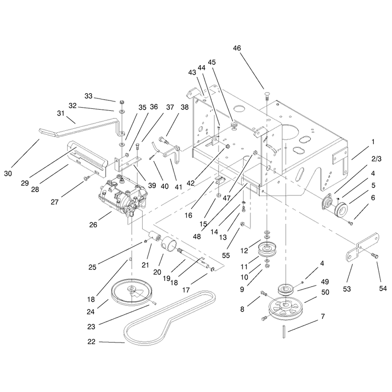 Transmission and Drive Pulley Assembly