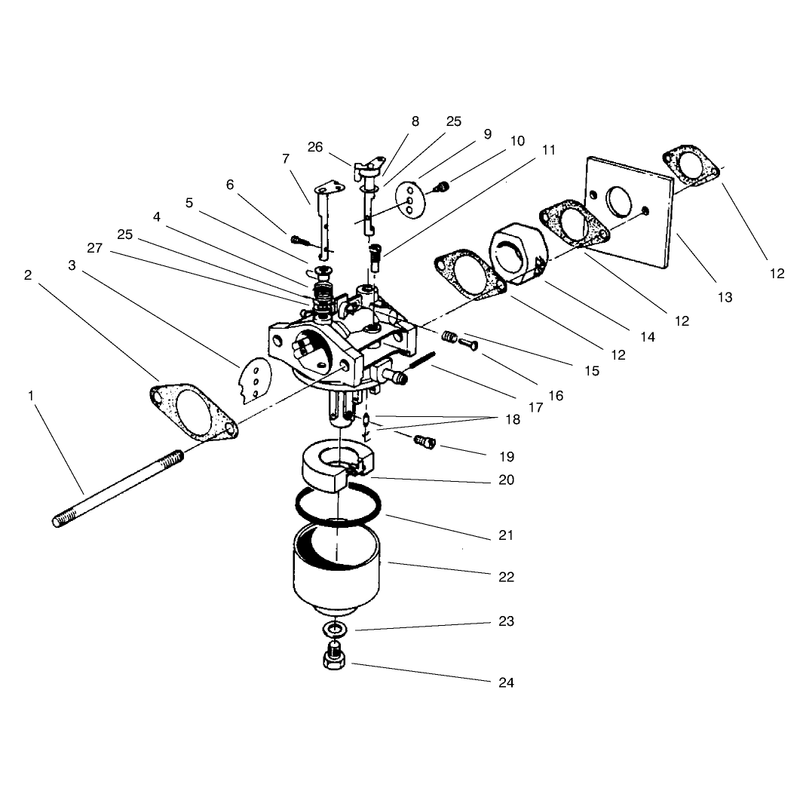 Carburetor Assembly Model No 47pt6-3