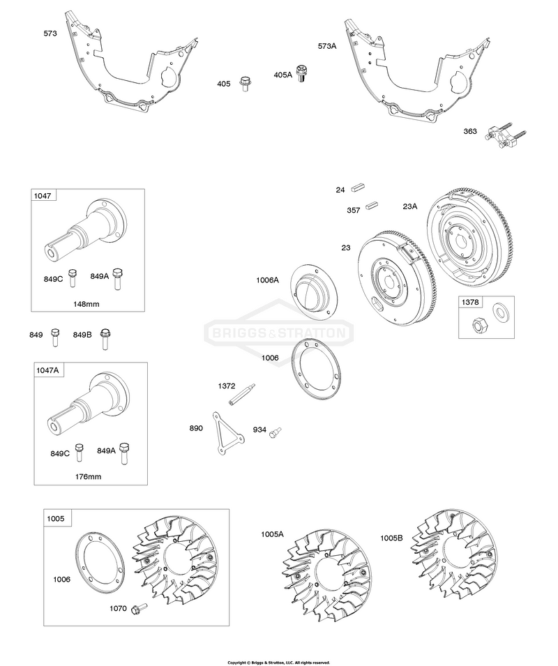 Flywheels, Stub Shafts