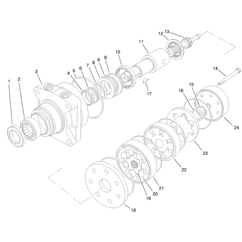 Hydraulic Motor Assembly No 99-3052