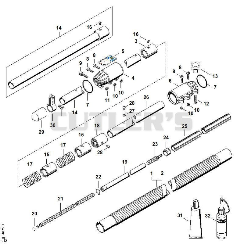 AB - Drive tube assembly HT 75 (42.2007)