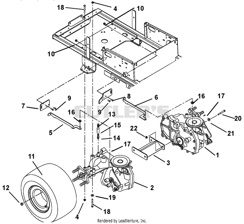 Transaxle, Dump Valves And Rear Wheels